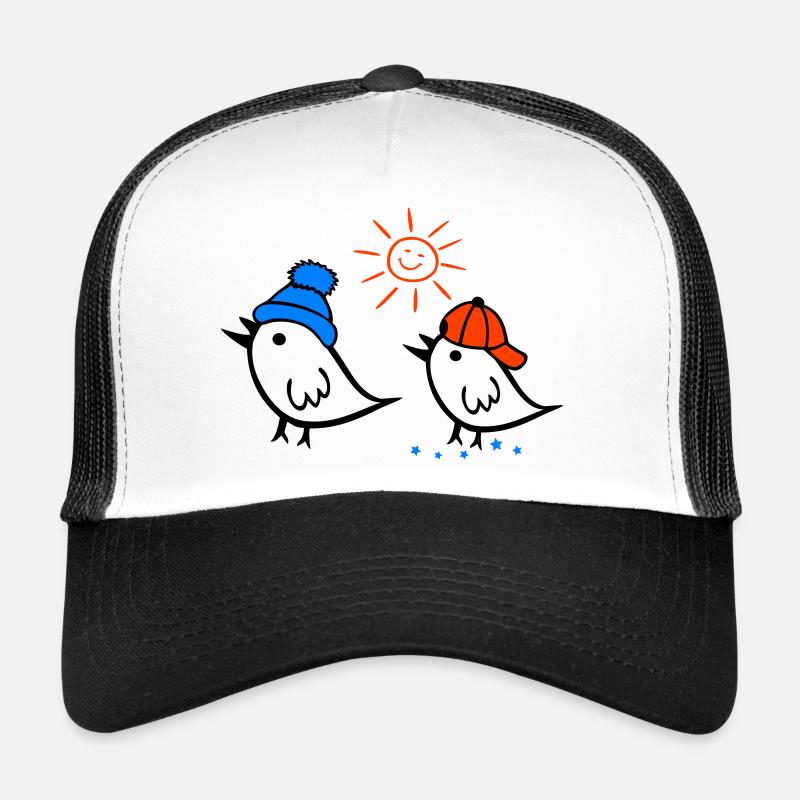 Sparrow, Sun, Spring Trucker Cap