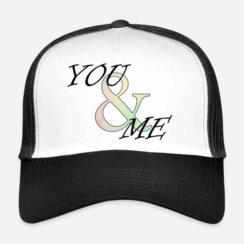 You&Me - Trucker Cap - Weiß/Schwarz