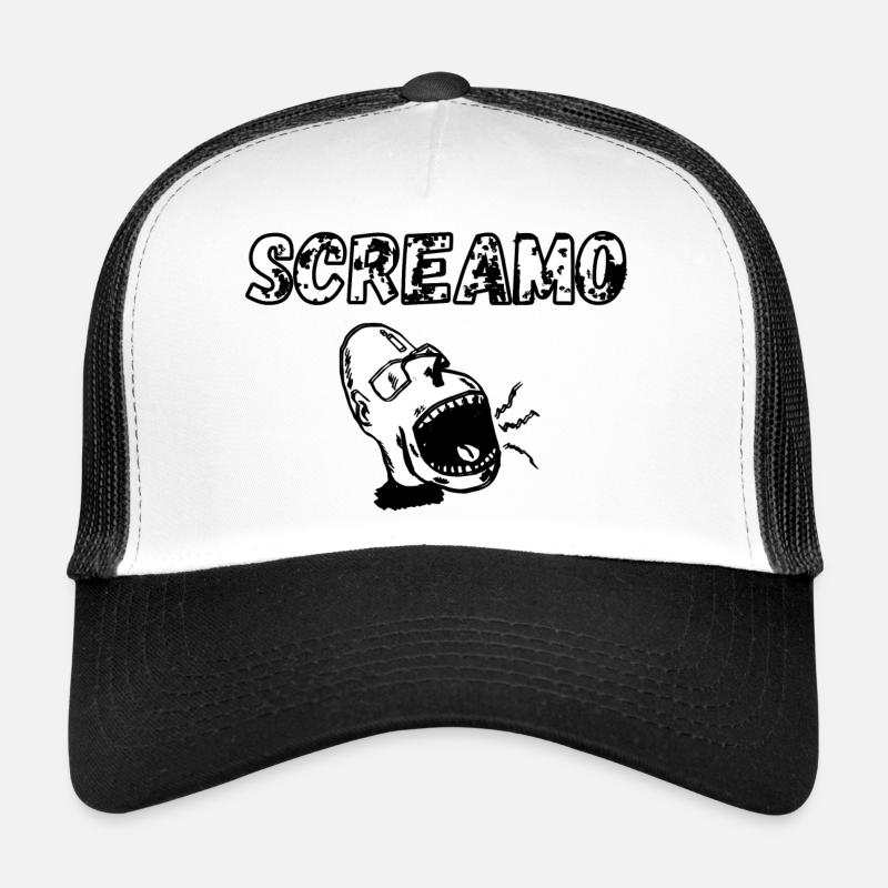 Screamo - Trucker Cap - Weiß/Schwarz