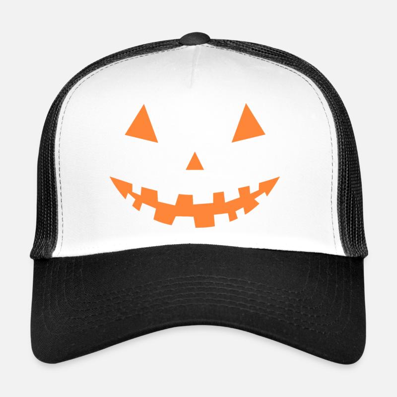 Silhouette Citrouille Jack-o'-lantern Casquette trucker 