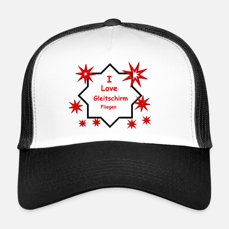 Parapente 16 - Casquette trucker  - blanc/noir
