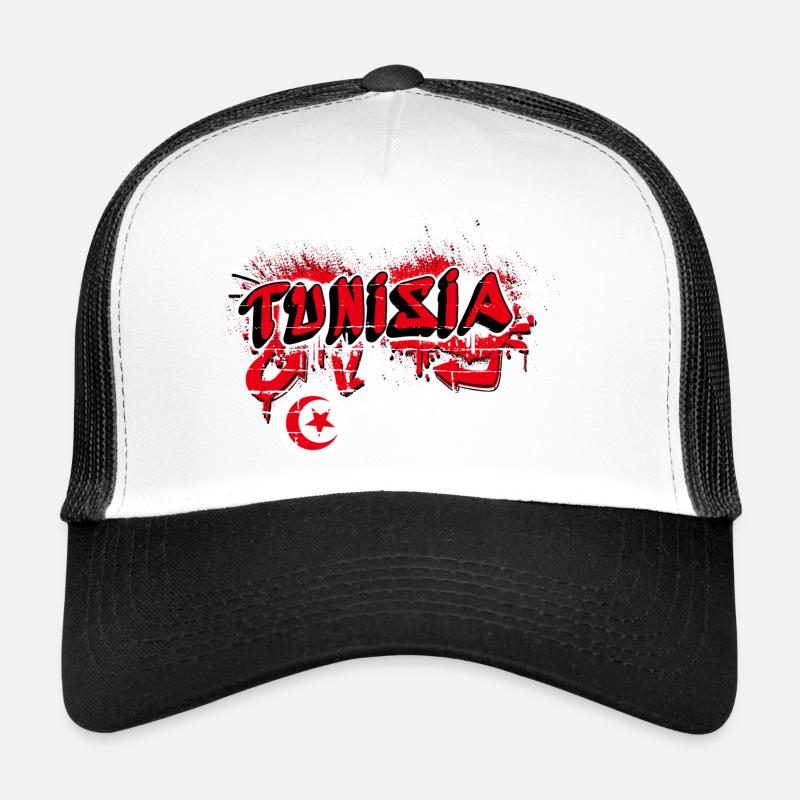Tunisia graffiti flag design Trucker Cap