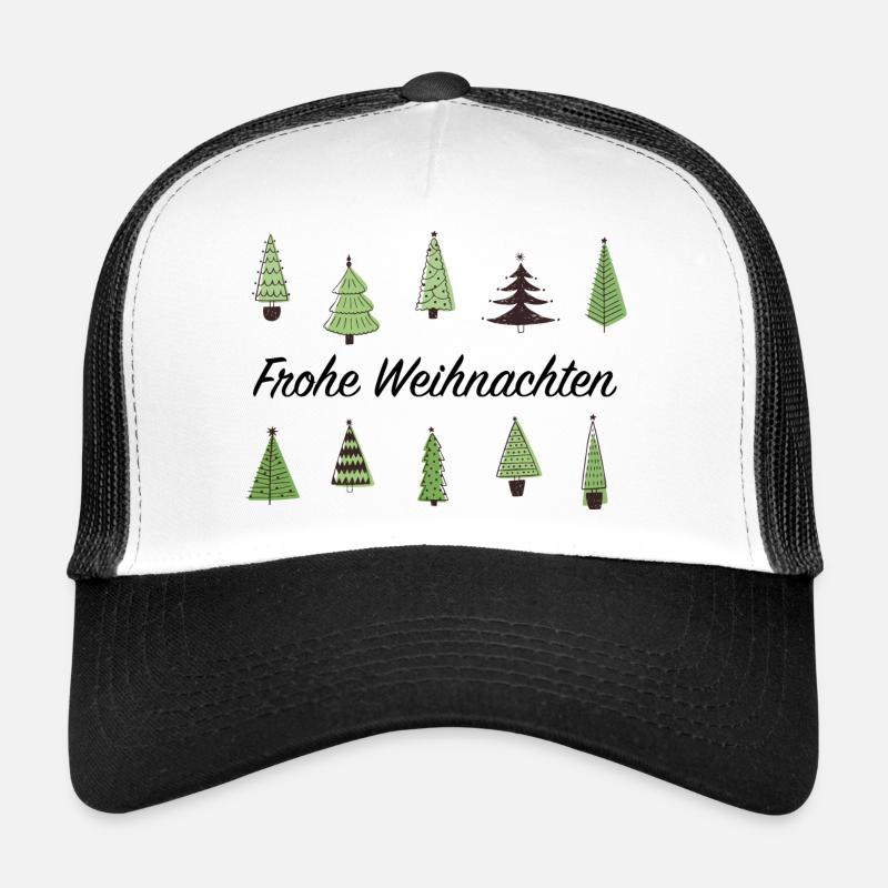 Frohe Weihnachten - Trucker Cap - Weiß/Schwarz