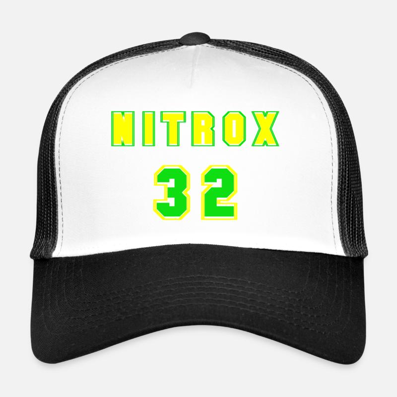 NITROX 32 - Casquette trucker  - blanc/noir