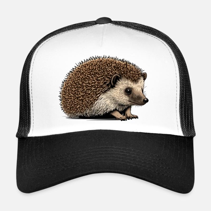 Igel - Trucker Cap - Weiß/Schwarz