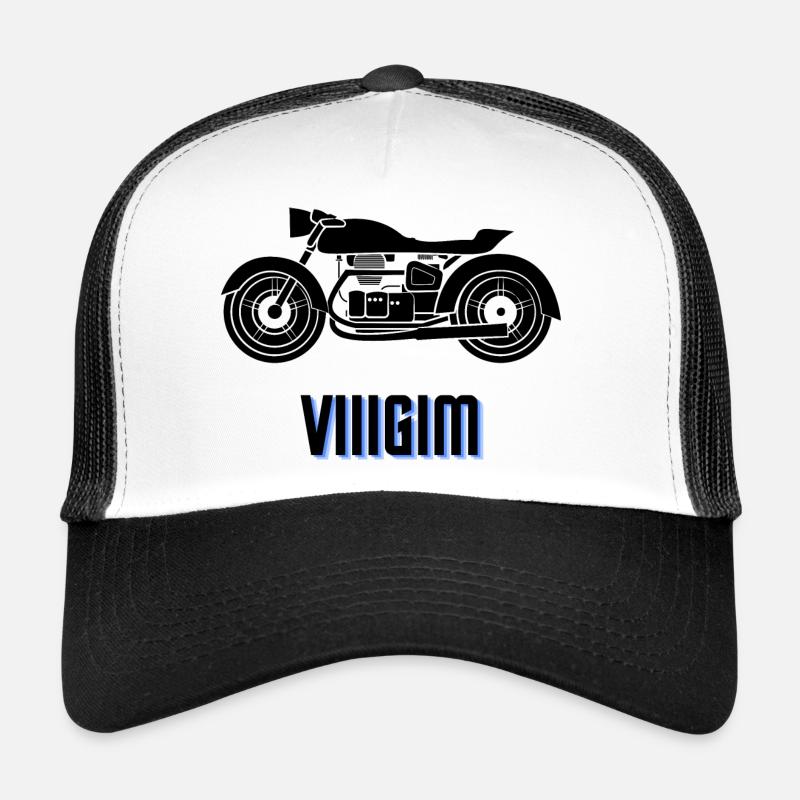Custom - Casquette trucker  - blanc/noir