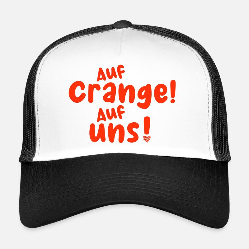 auf crange - Trucker Cap - Weiß/Schwarz