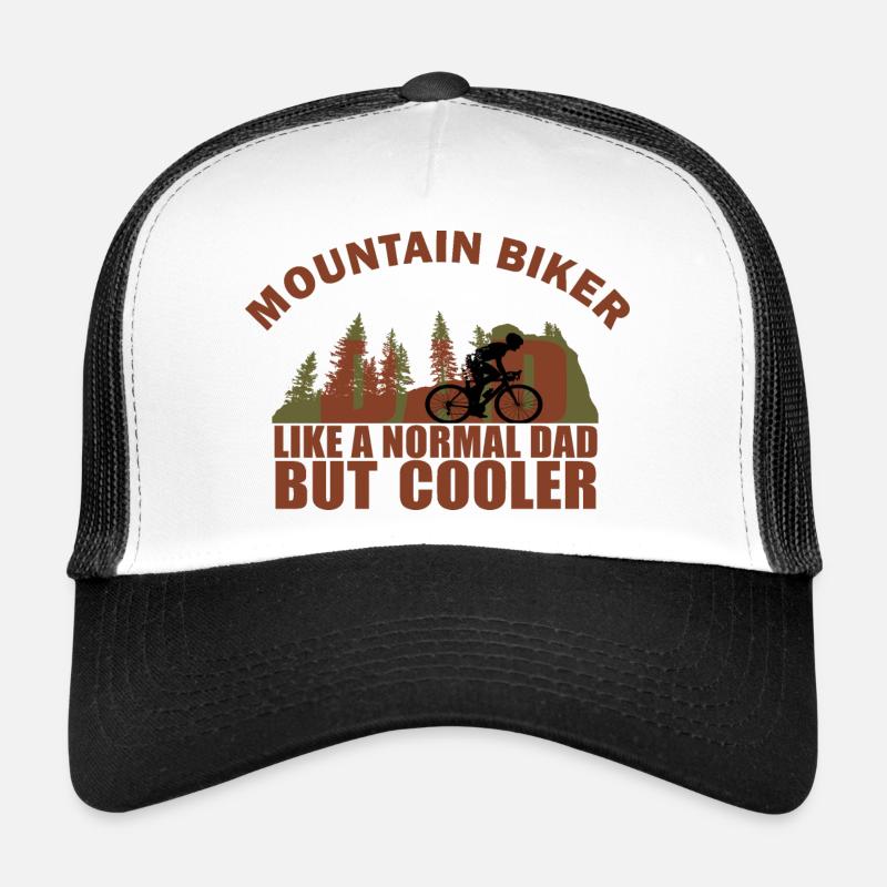 Mountain Biking Dad Trucker Cap