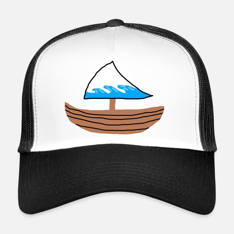 BABABOOT - Trucker Cap - Weiß/Schwarz