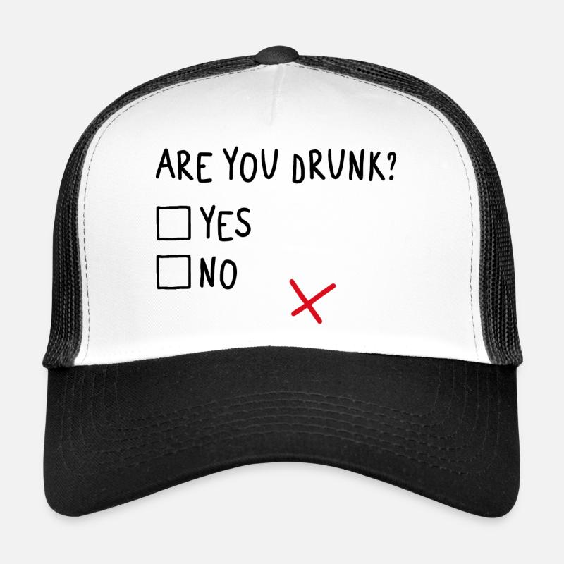 Bist du besoffen? Ja oder Nein? Lustiges Geschenk Trucker Cap