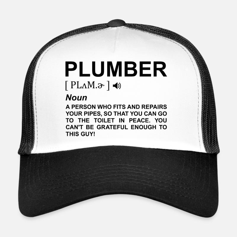 Plumber Meaning Trucker Cap