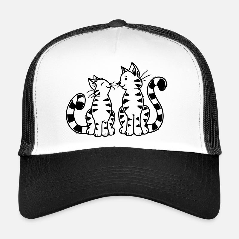 Chaton de dessin animé Casquette trucker 