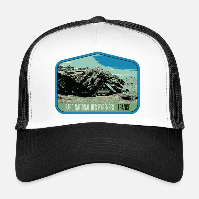 Écusson Paysage Pyrénées : Nature Authentique Casquette trucker 
