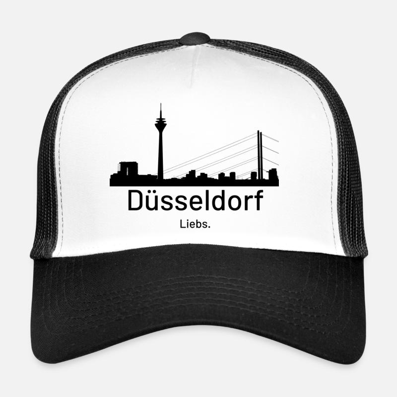 Düsseldorf. Liebs. - Trucker Cap - Weiß/Schwarz