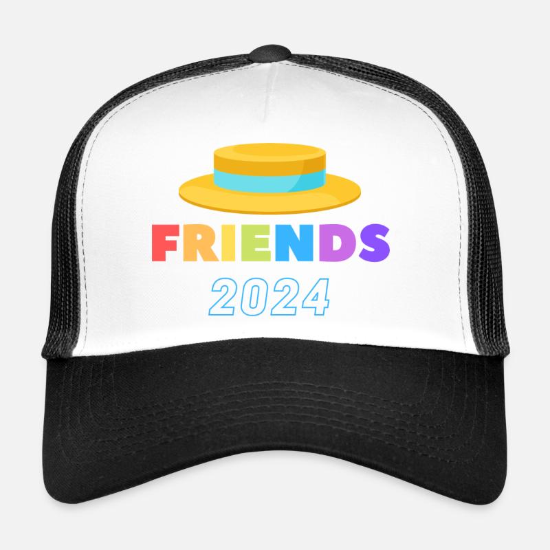Straw Hat Festival - Trucker Cap - white/black
