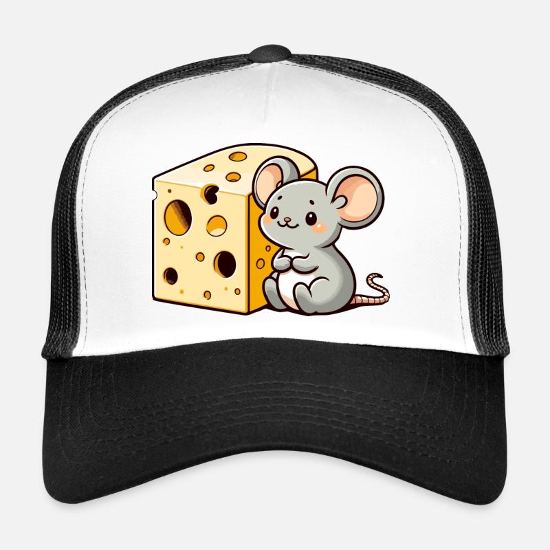 Cheese Lover Mouse: The Tiny Gourmet Trucker Cap