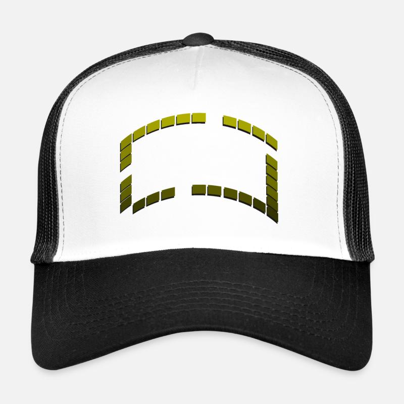 Équerres de cadre dégradées vertes dégradées Casquette trucker 