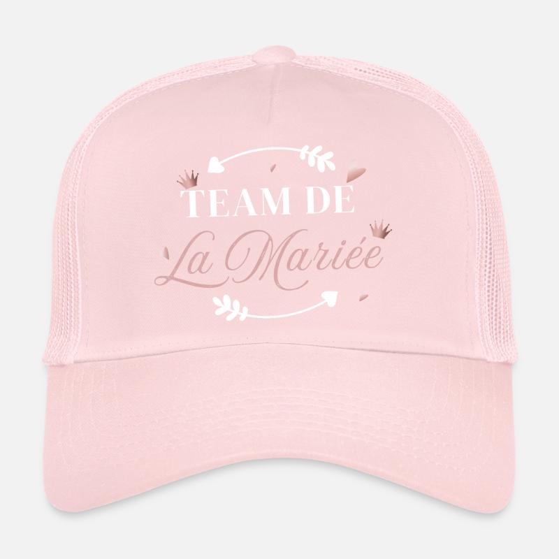 Team de la mariée rose flèche Casquette trucker 