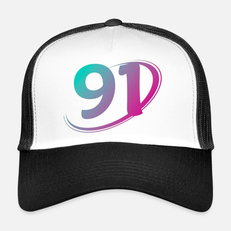 Numéro 91 multicolore Casquette trucker 