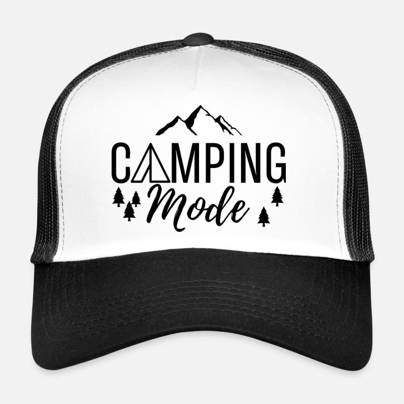 Camping Mode Schwarz Trucker Cap