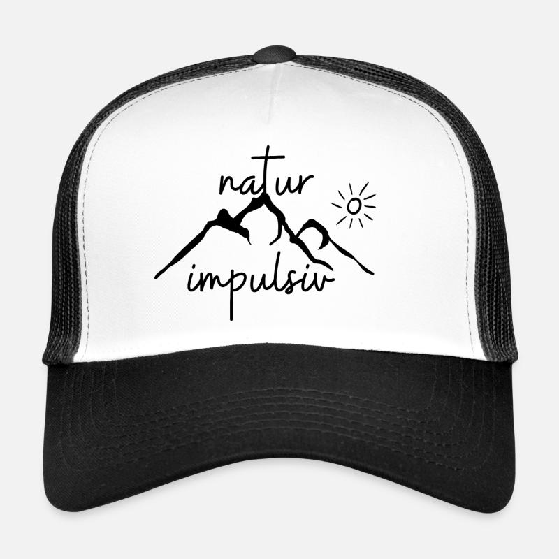 naturimpulsiv - Trucker Cap - Weiß/Schwarz