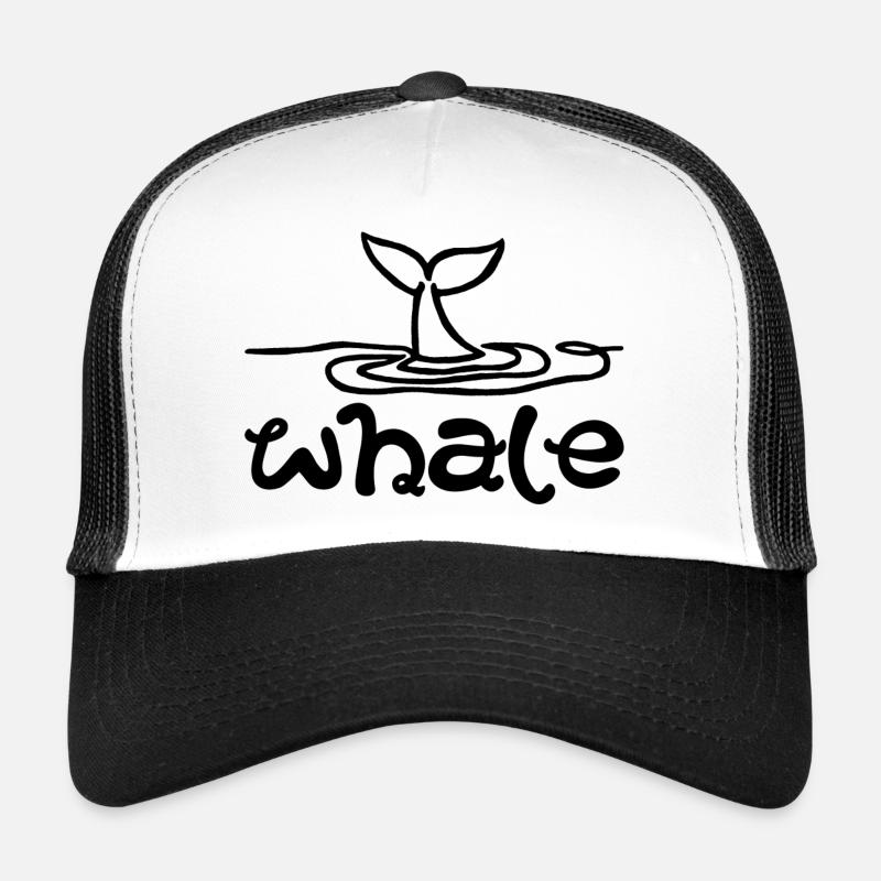 Le signe de la baleine Casquette trucker 