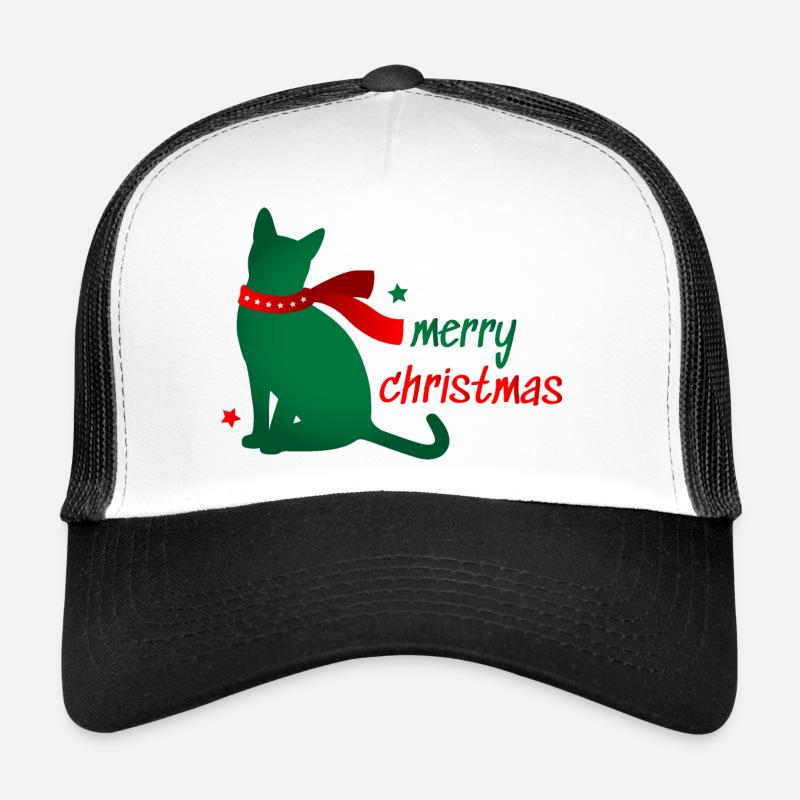 Chat Star Animal Écharpe de Noël 3D Cadeau Casquette trucker 