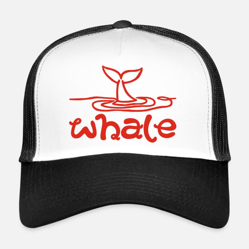 Das Zeichen des Wals (rot) Trucker Cap
