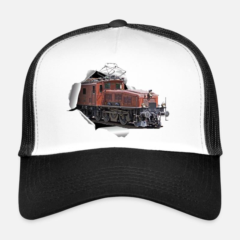 SBB Krokodil CE6 8 durchbricht Papier Trucker Cap