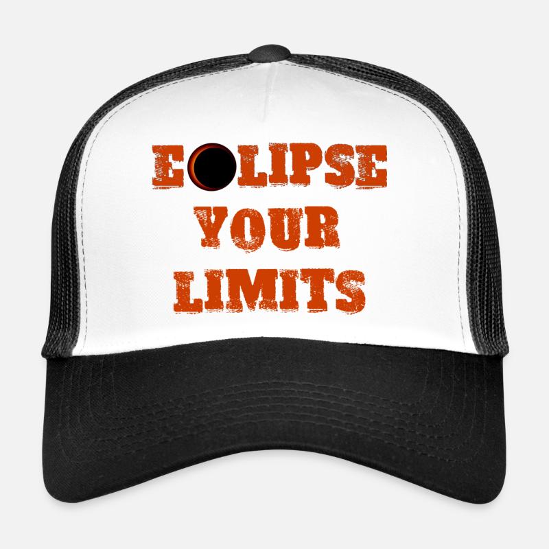 Eclipse your limits 2025 - Casquette trucker  - blanc/noir
