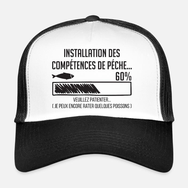 Pêche Humour Barre Progression 60% Casquette trucker 
