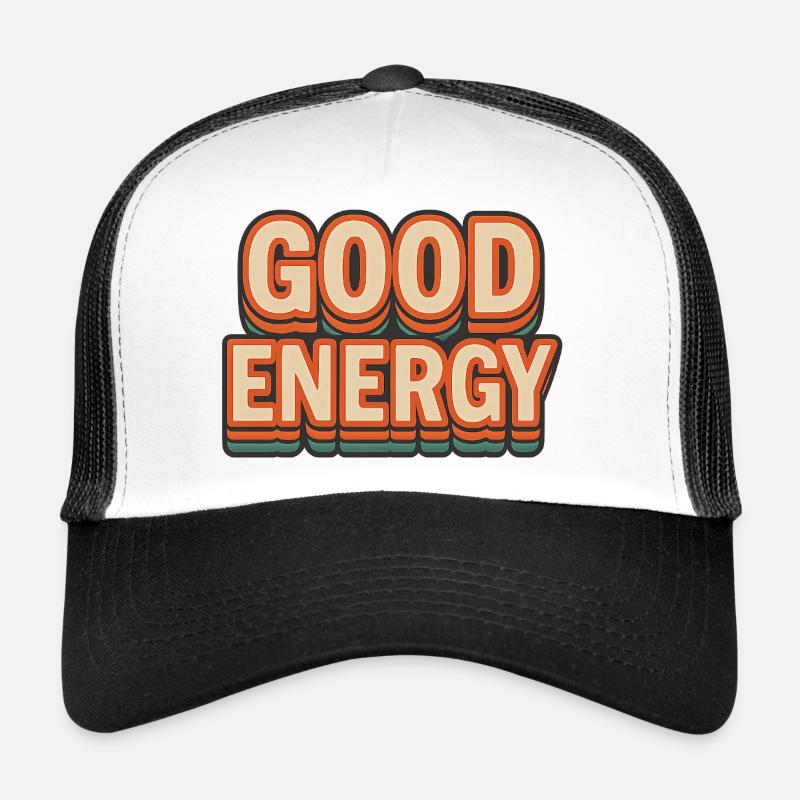 GOOD ENERGY – Retro Style Statement Trucker Cap