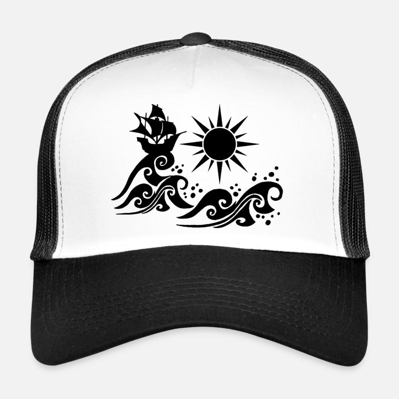 Galion noir Casquette trucker 