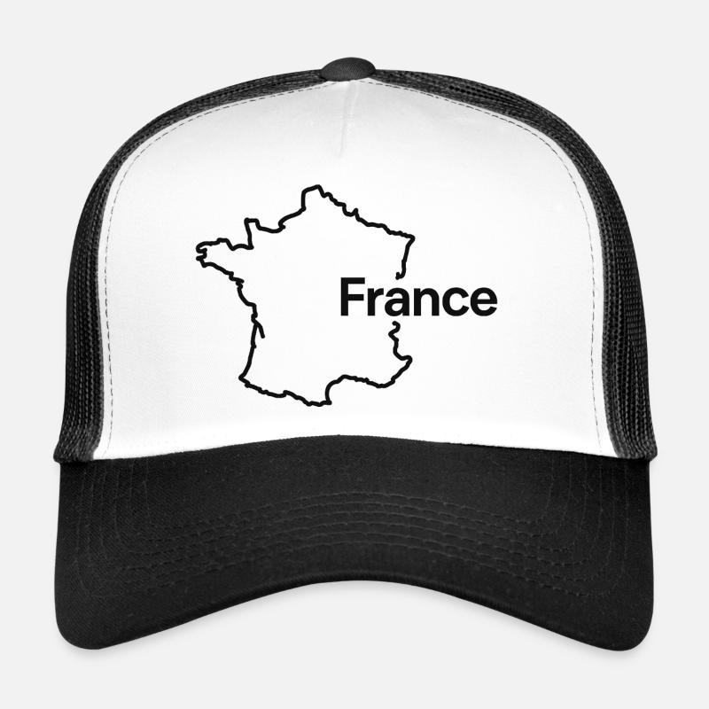 Französischer Landesumriss Trucker Cap