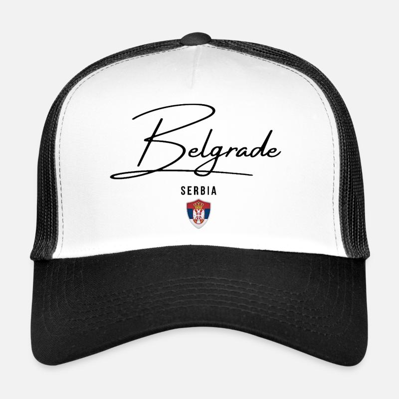 Belgrad, Serbien, elegantes minimalistisches Design Trucker Cap