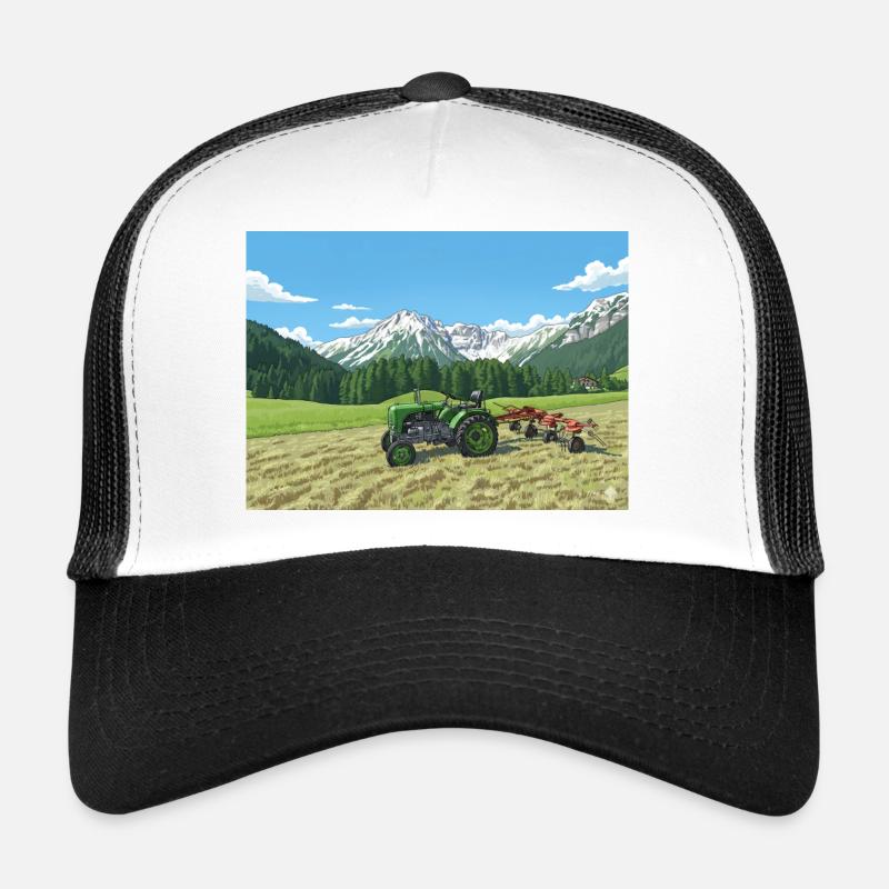 15er Steyr - Casquette trucker  - blanc/noir