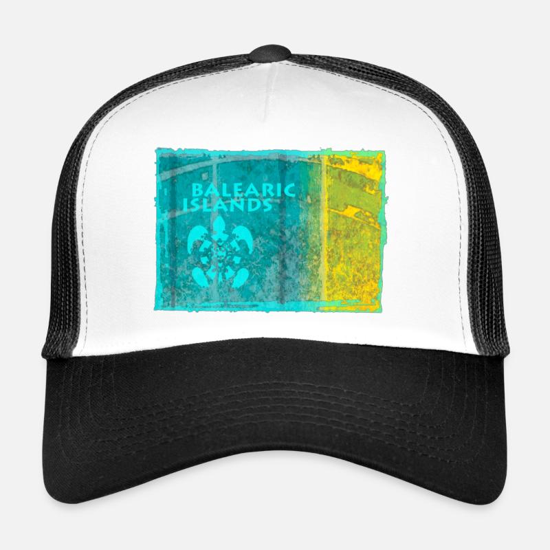 Îles Baléares Style néon Casquette trucker 