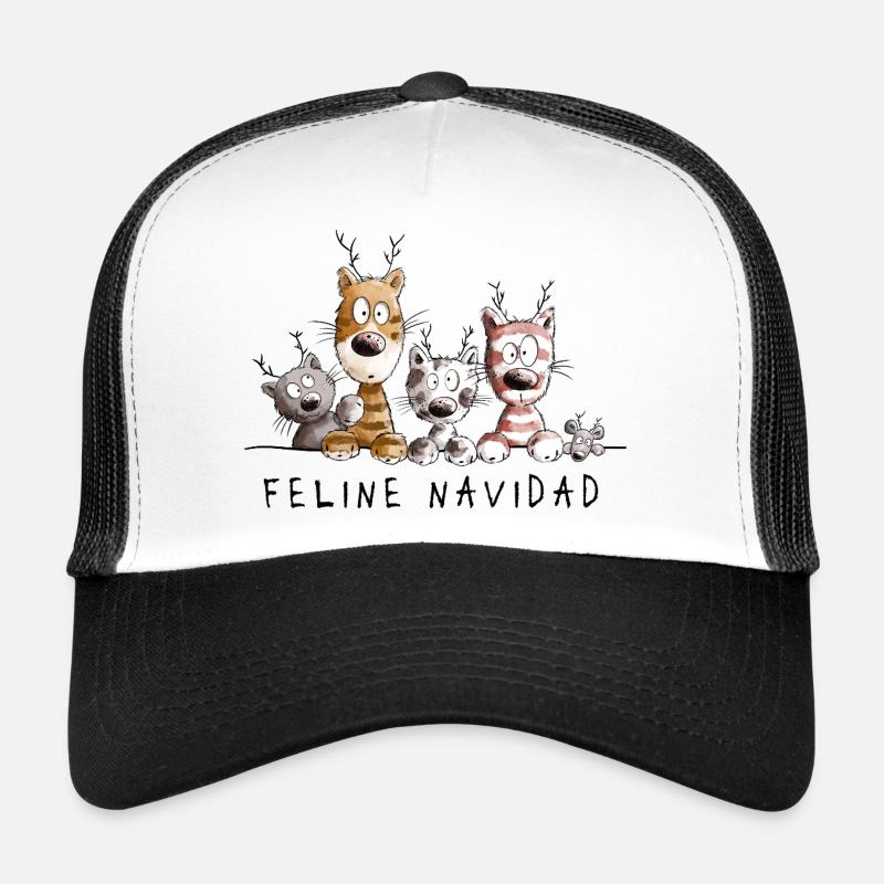 Félin Navidad Chats Noël Casquette trucker 