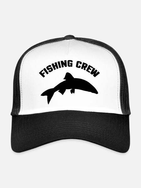 Équipage de pêche - Casquette trucker  - blanc/noir - Devant