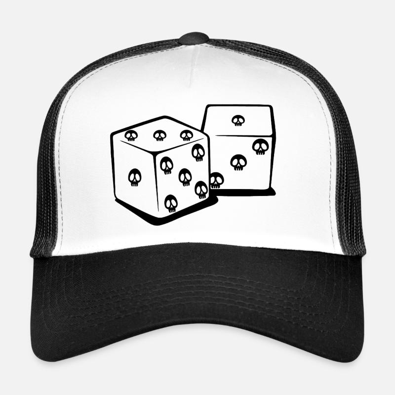 Playing with dice (black) Trucker Cap