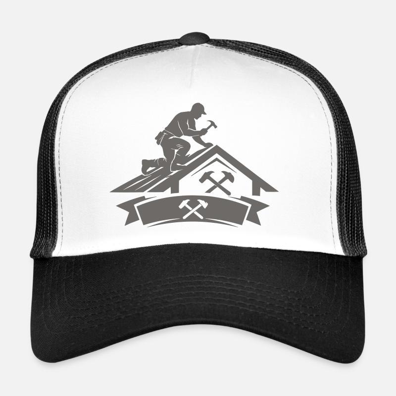 Roofer Roofer Logo Trucker Cap