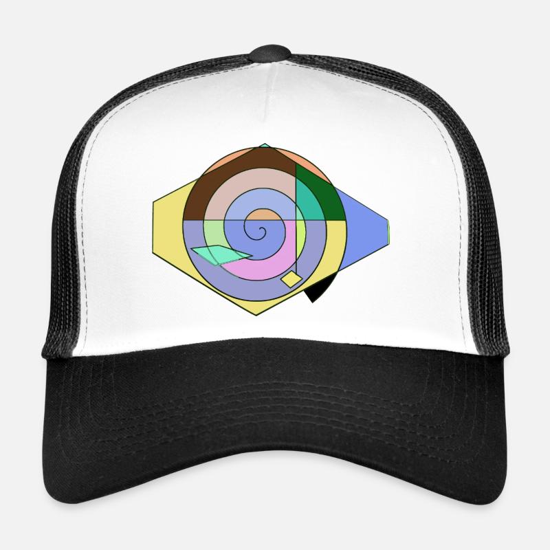 Spiral Color Fun Geometry Casquette trucker 