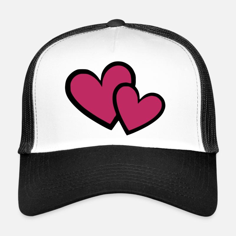Cœur de la Saint-Valentin cadeau de la Saint-Valentin Casquette trucker 