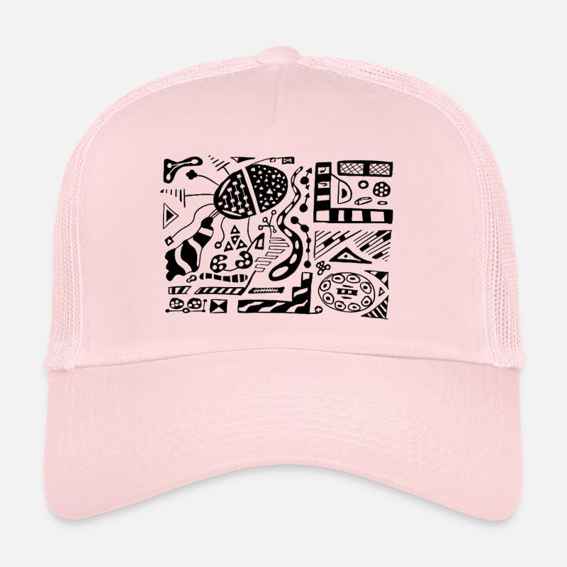 Abstract Doodle Trucker Cap