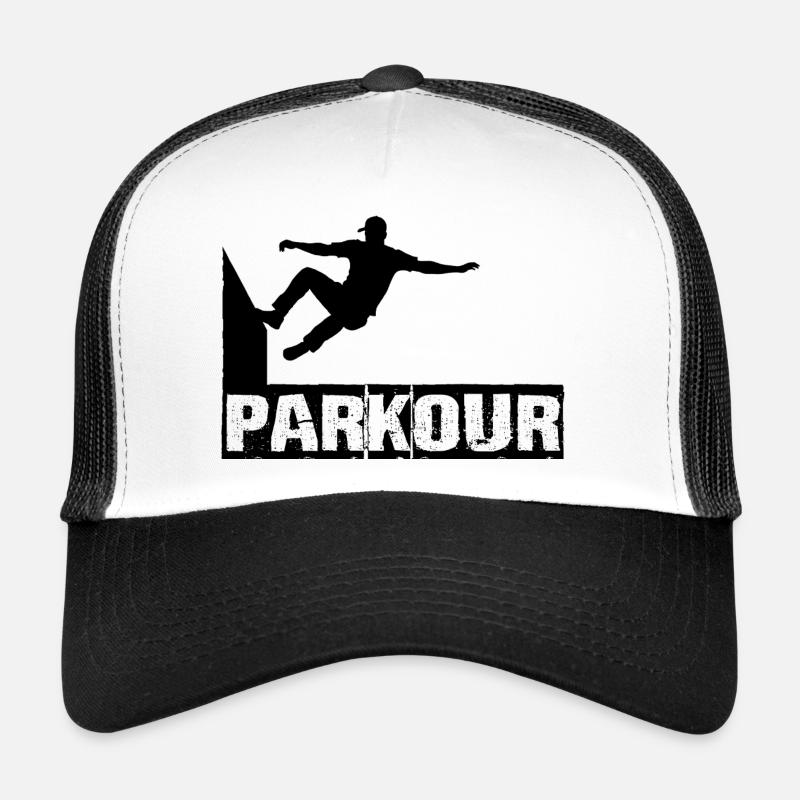 Parkour - Trucker Cap - Weiß/Schwarz