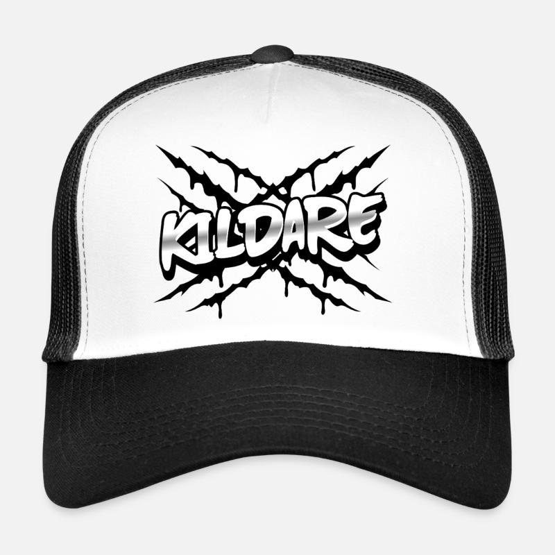 Comté de Kildare, Irlande - Casquette trucker  - blanc/noir