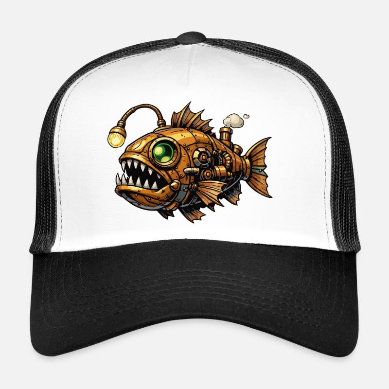 Steampunk Tiefsee Piranha Trucker Cap