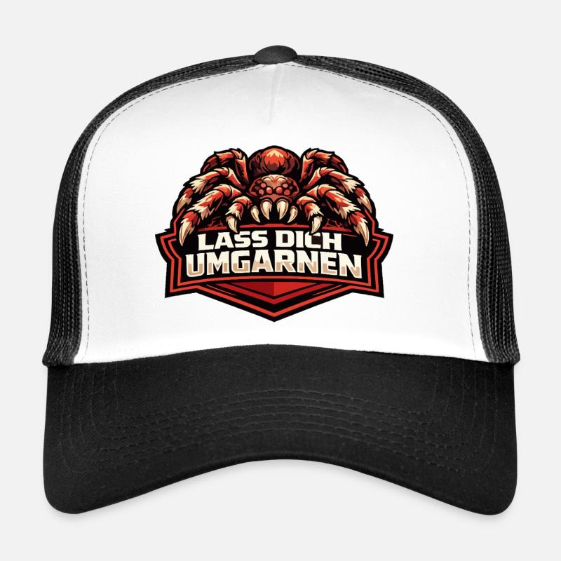 Böse Tarantel mit Spruch "Lass Dich Umgarnen" Trucker Cap
