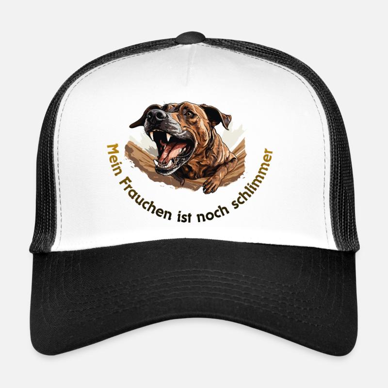 My mistress is even worse - Trucker Cap - white/black