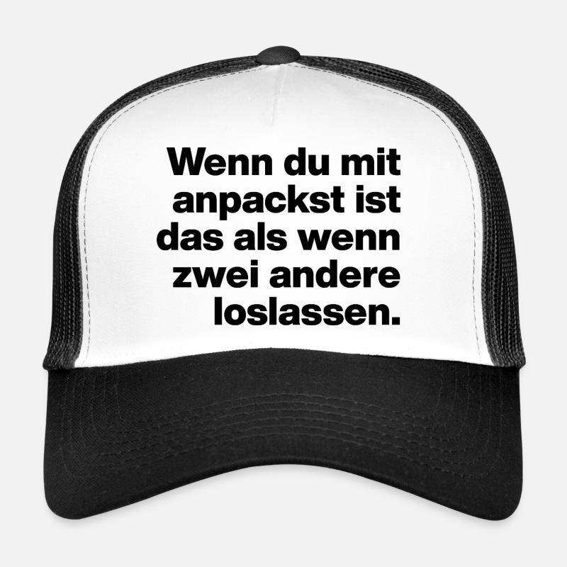 WENN DU MIT ANPACKST, TALENTFREI, SARKASMUS, AZUBI Trucker Cap